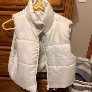 White Puffer Vest